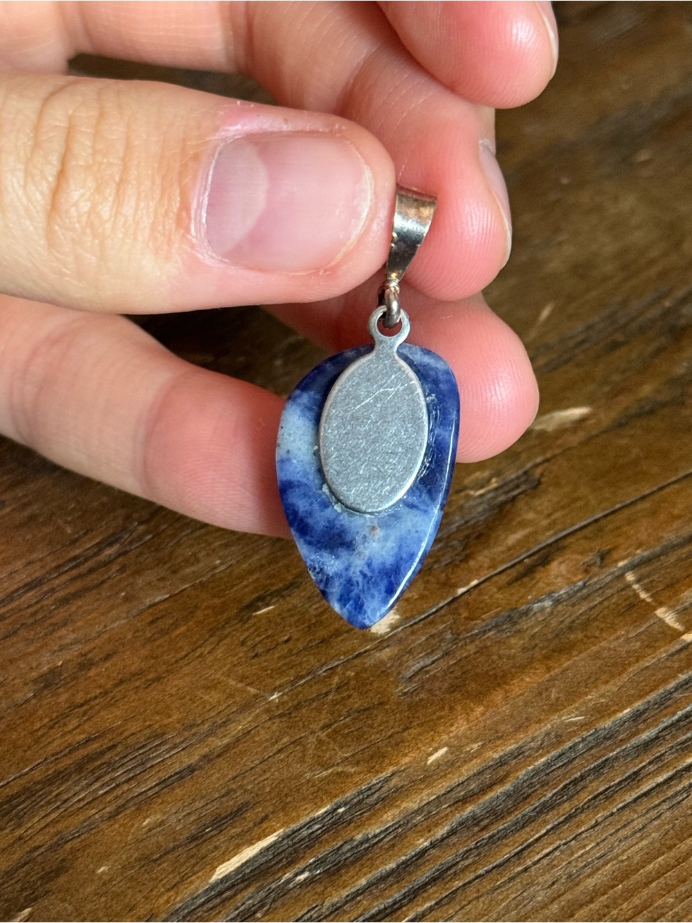 Lapis Lazuli Stone Pendant - Picture 2 of 3